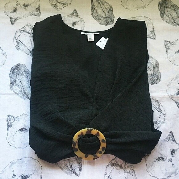 ❤︎ TOPSHOP ❤︎  Horn Ring Mini dress - US2 - Picture 2 of 7